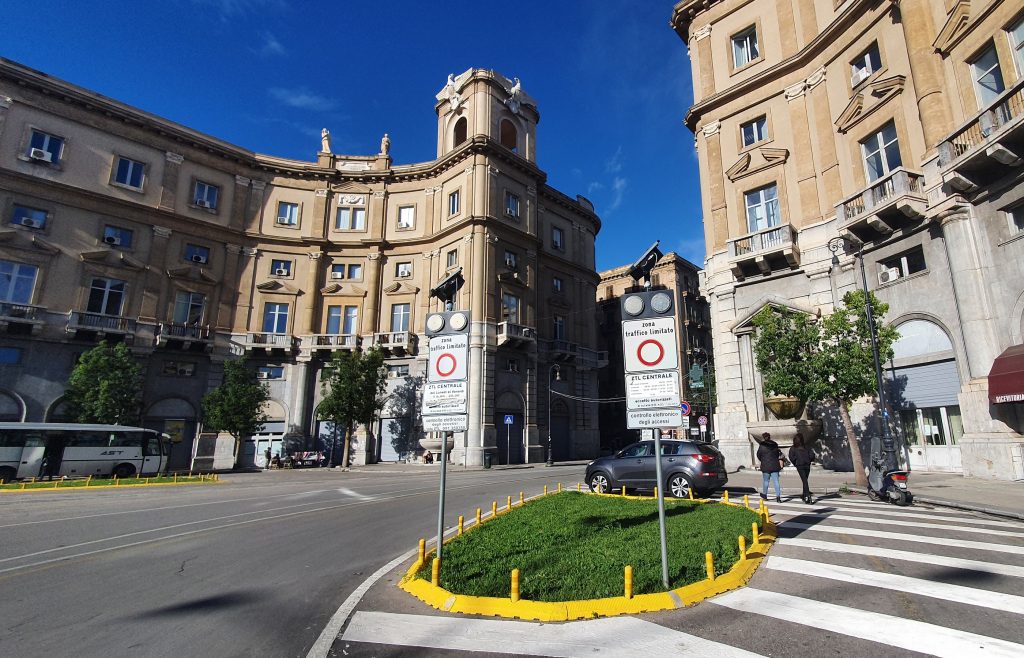 Ztl Palermo, varco Stazione, via Roma, Piazza Giulio Cesare,