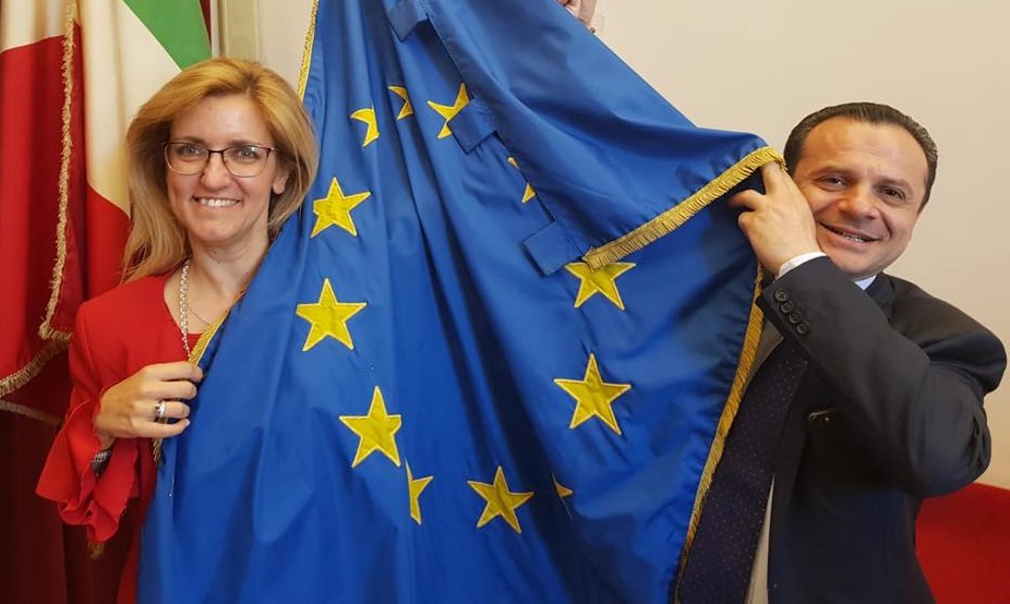 Cateno De Luca con Dafne Musolino