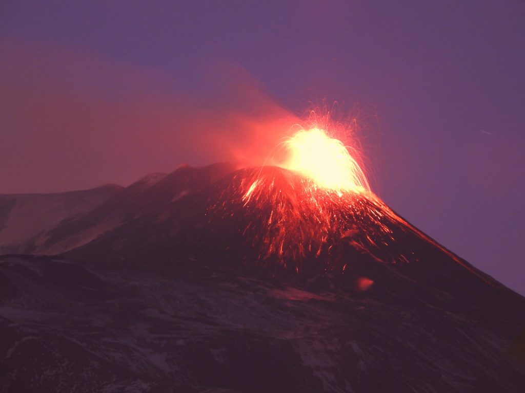 Etna, eruzione del 16.02.2021