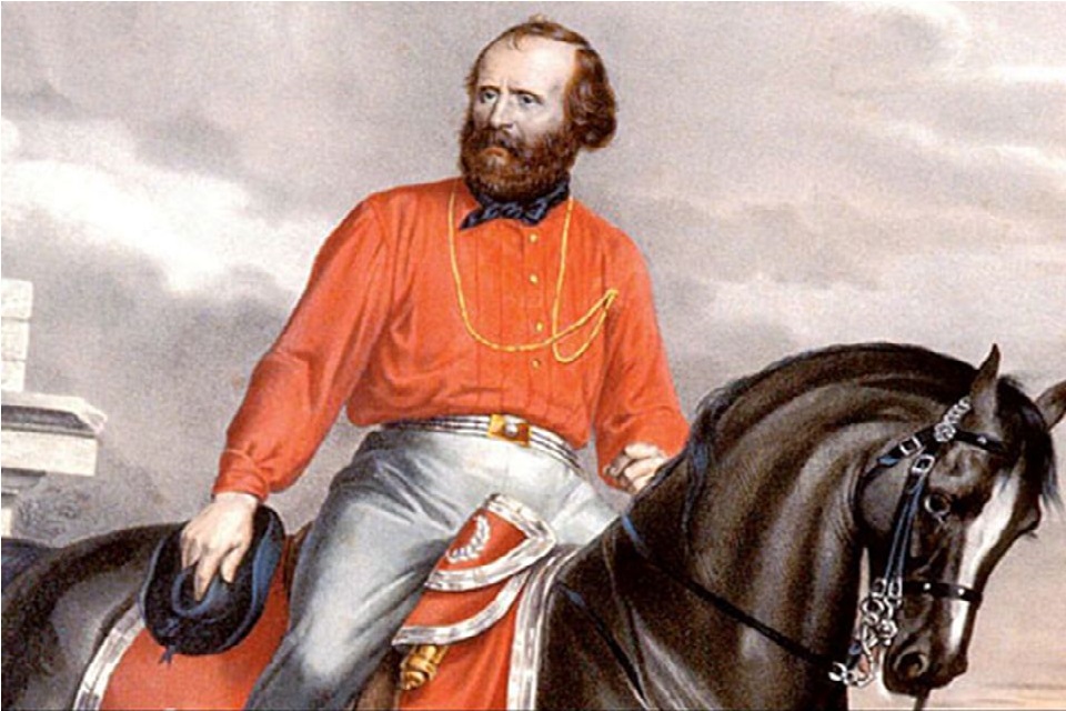 Giuseppe Garibaldi a cavallo