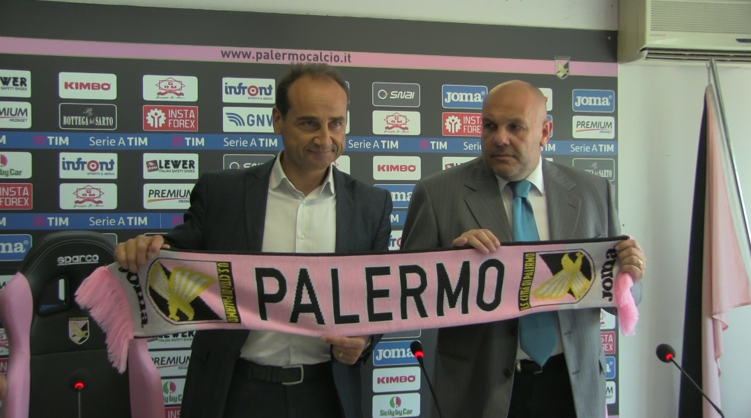 Lupo e Tedino, ds e allenatore Palermo