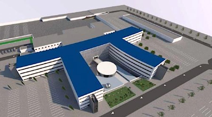 Nuovo ospedale Siracusa, progetto rendering