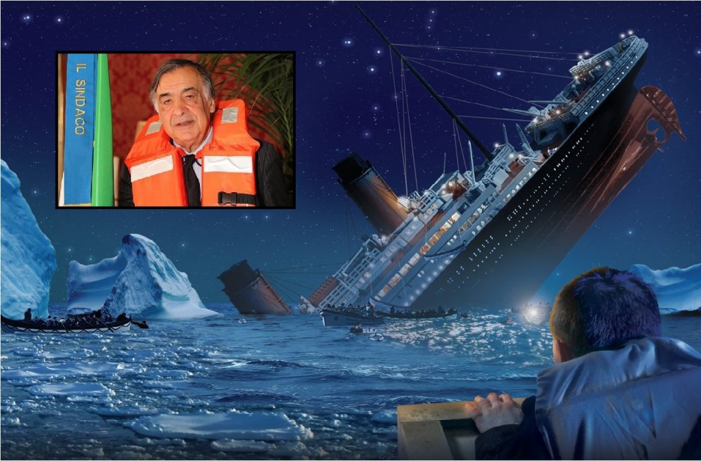 Titanic affonda Palermo Leoluca Orlando