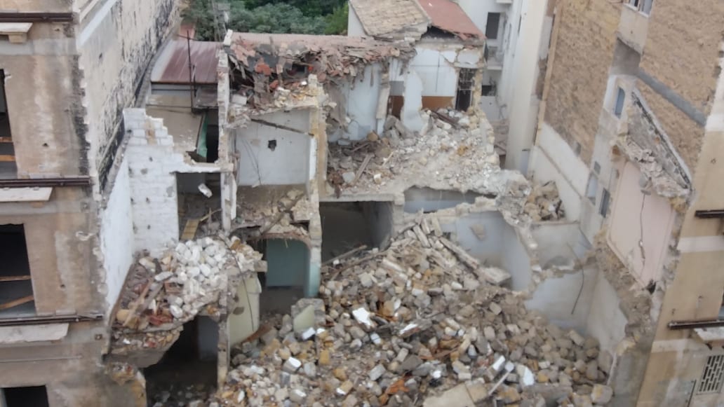 Vicolo Bernava, demolizione edifici passante fs, 10.09.2020, impresit,