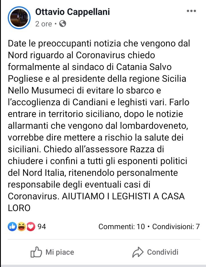 Ottavio Cappellini post
