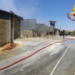 Incendio deposito zolfo a Lercara Friddi