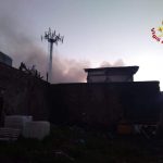 incendio deposito rifiuti Catania