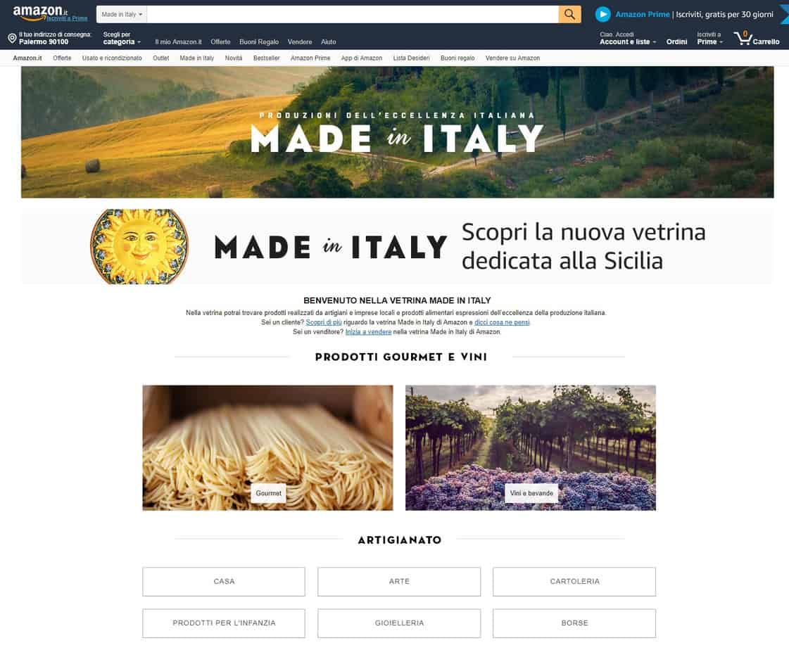 Amazon made in italy