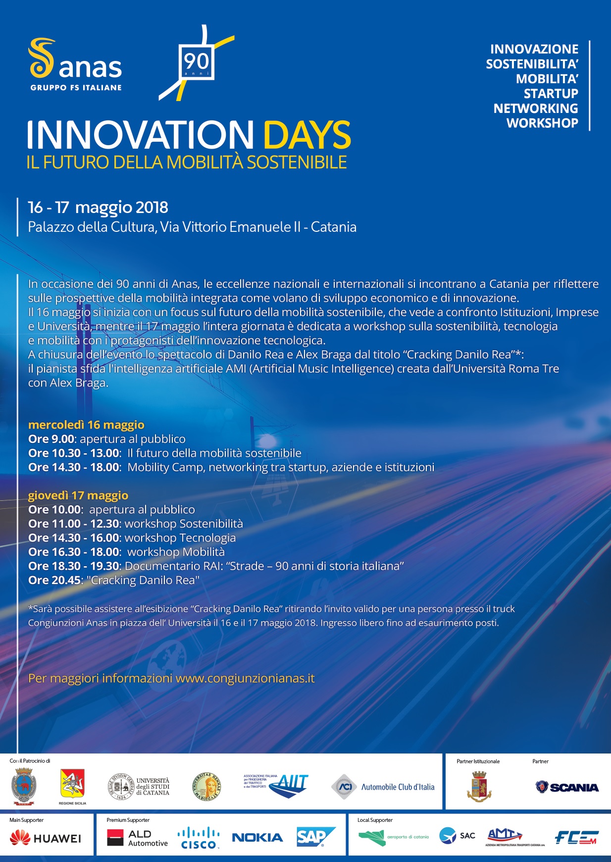 Anas, Innovation Days 2018 Catania_programma