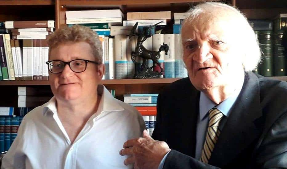 Bruno Contrada con l'avvocato Stefano Giordano