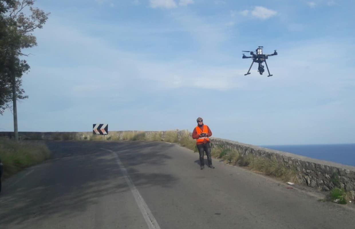 drone sul monte pellegrino