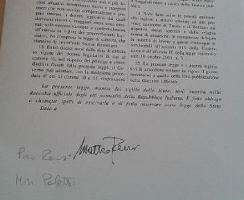 firma Matteo Renzi