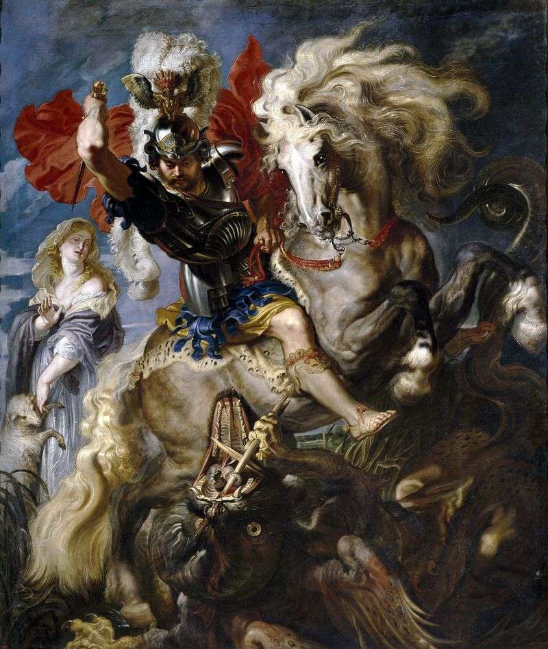 St George Fighting the Dragon Peter Paul Rubens