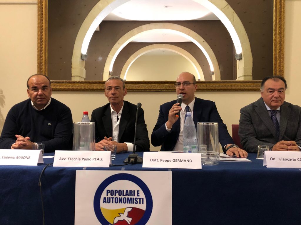 da sinistra, Eugenio Maione; Ezechia Paolo Reale, Peppe Germano; Giancarlo Confalone