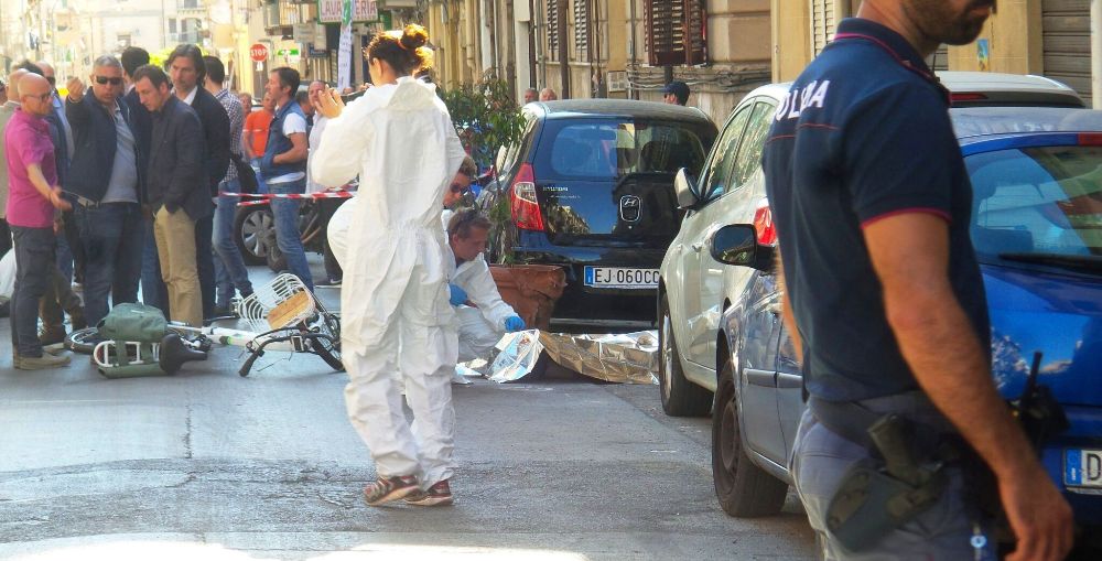 omicidio Dainotti via D'Ossuna (Foto Italpress)