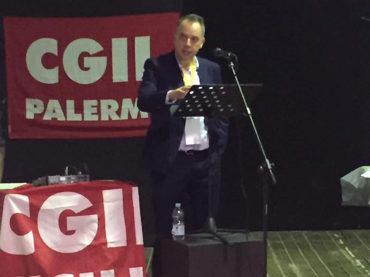 Francesco Piastra alla guida della Fillea Cgil Palermo