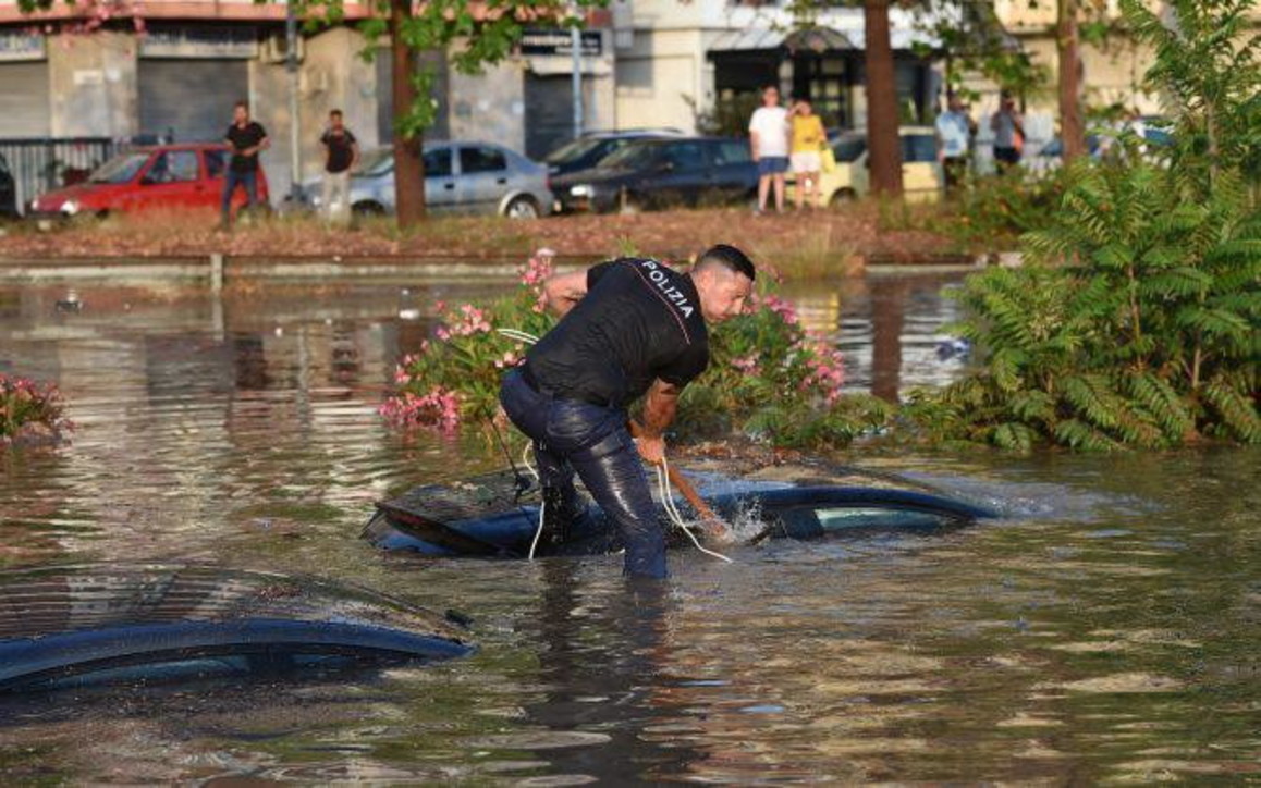 poliziotto eroe alluvione palermo 15 luglio 2020