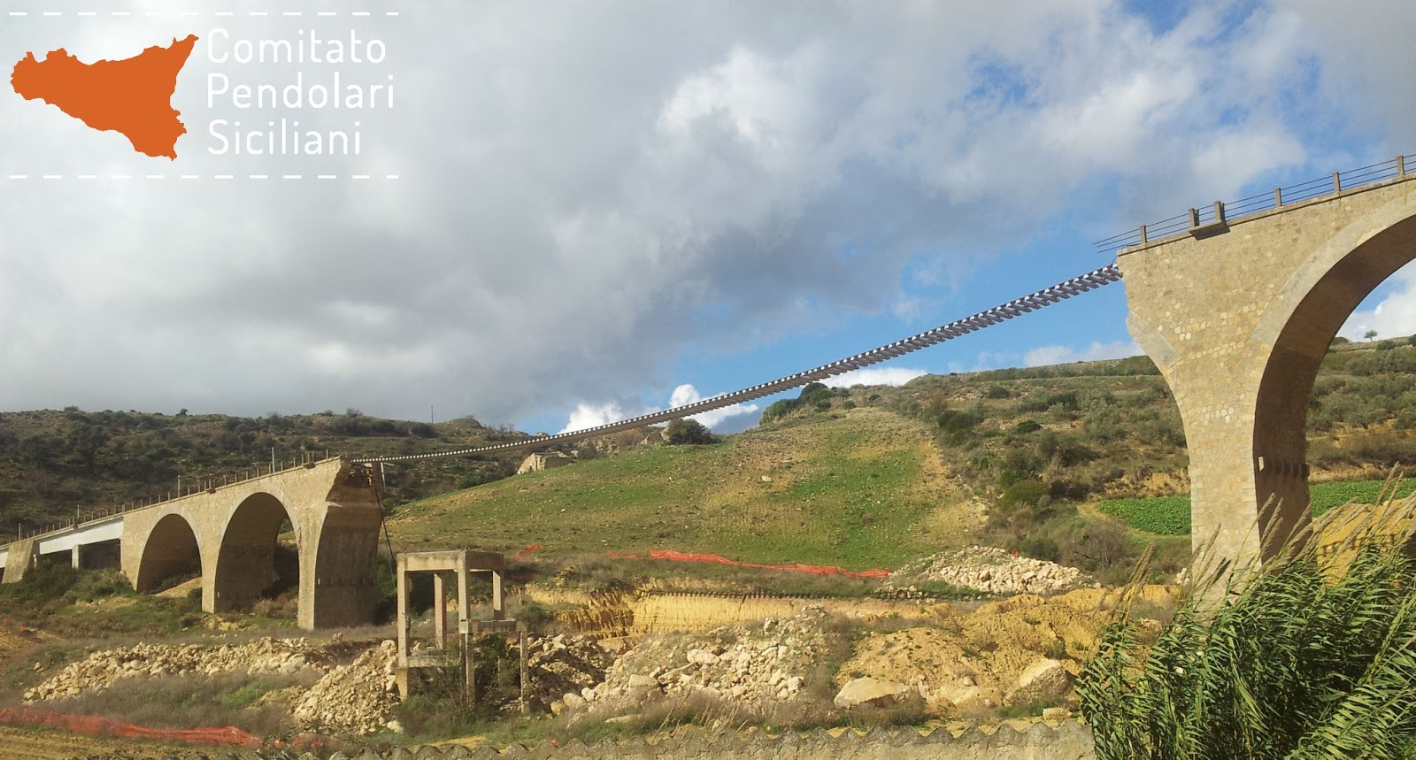 Ponte ferroviario crollato, Caltagirone-Gela