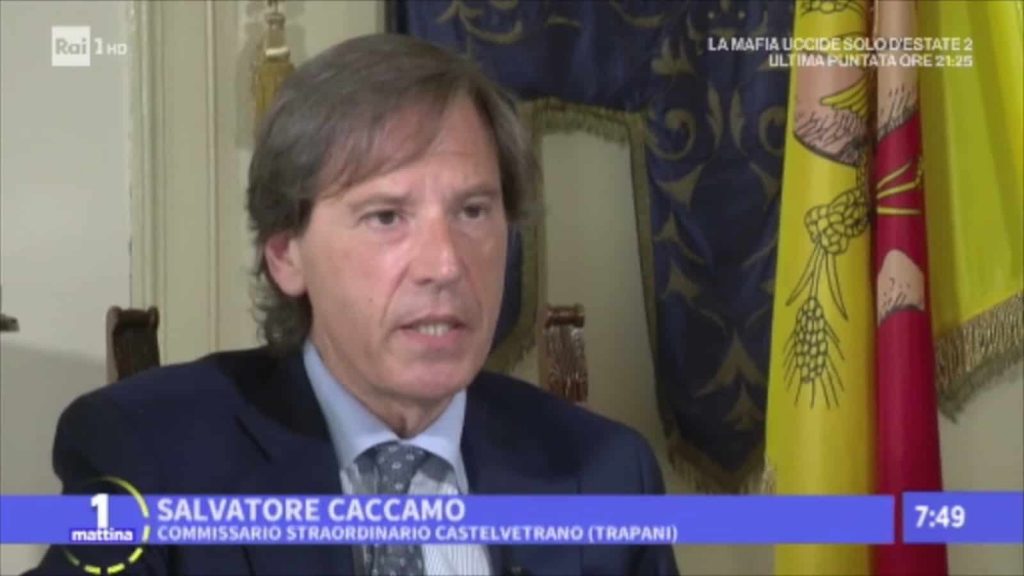 Salvatore Caccamo, commissario str. Castelvetrano a Uno Mattina