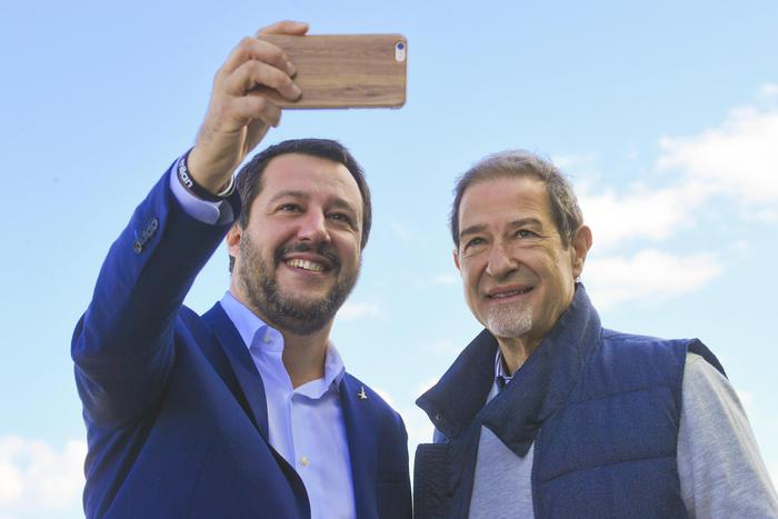 Salvini e Musumeci [ANSA]