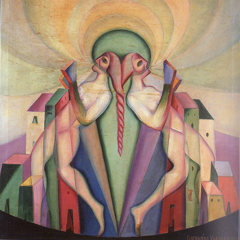 Giovanni Varvaro (1888-1972), "Danza dell'incantesimo" (1928), 98x89 cm., olio su tela.