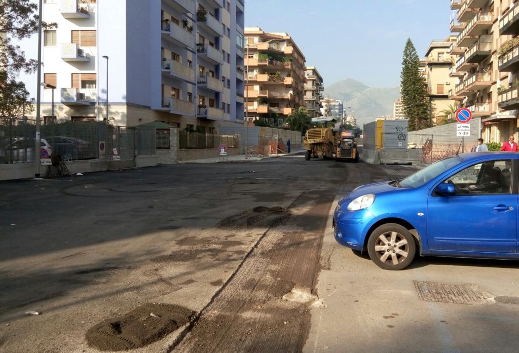 Viale Lazio asfaltato, 21.04.2018