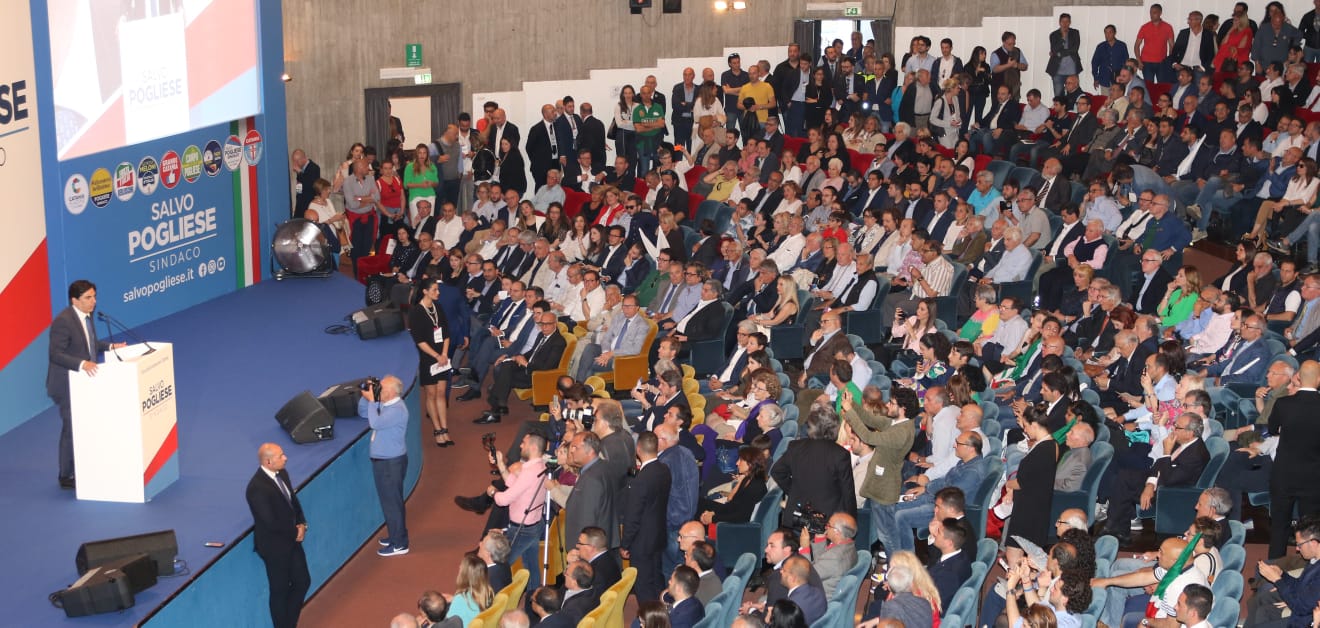 Salvo Pogliese, inaugurazione campagna elettorale 19 maggio 2018