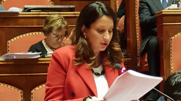 La senatrice Grazia D'Angelo (M5S)