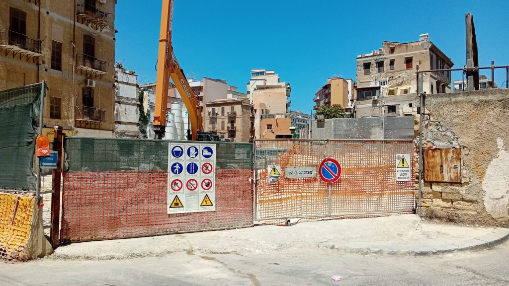 Vicolo Bernava, Passante Ferroviario, foto cantiere