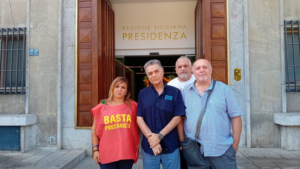 Protesta Asu alla presidenza della Regione, Palermo