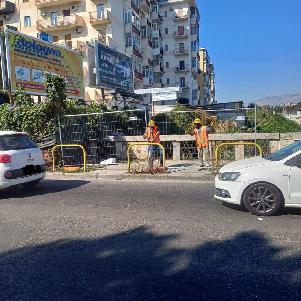 Lavori al ponte Oreto, inizio lavori