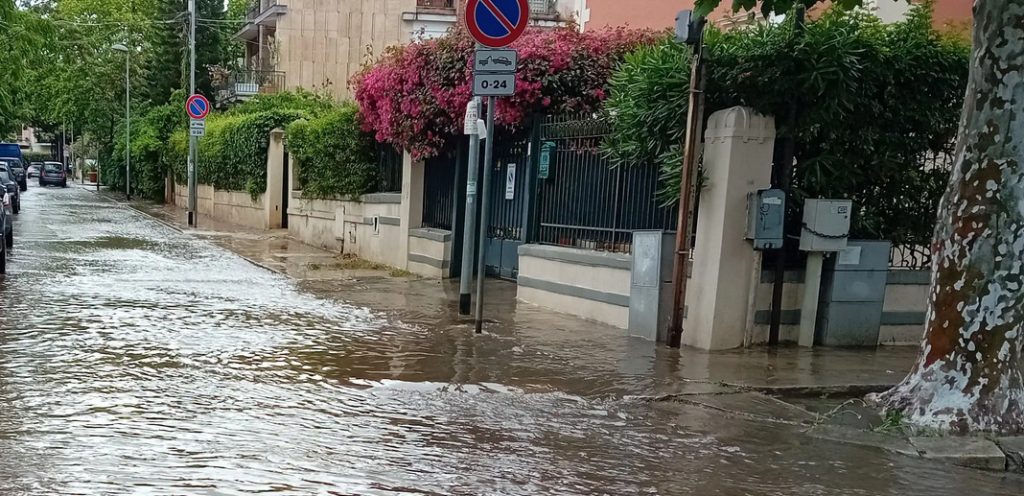 Mondello allagata, Palermo