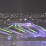 Gioco di luci pre Palermo-Cosenza, stadio Renzo Barbera