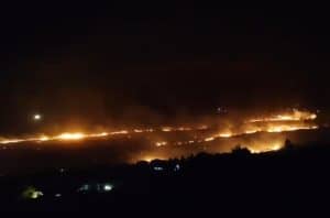 Incendio a Poggio San Francesco, Altofonte, Palermo