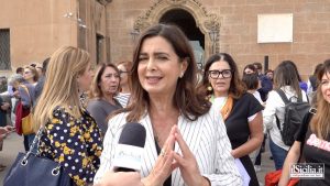 Laura Boldrini, ex presidente della Camera alla manifestazione per la parità di genere