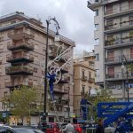 Palermo, installazione luminarie di Natale e Capodanno