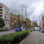 Palermo, installazione luminarie di Natale e Capodanno