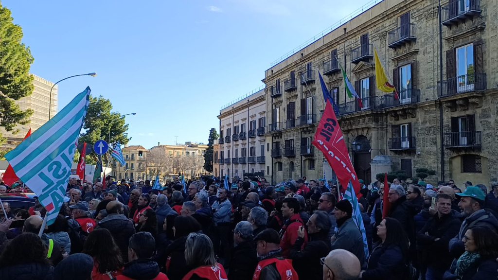 Protesta Forestali a Palermo