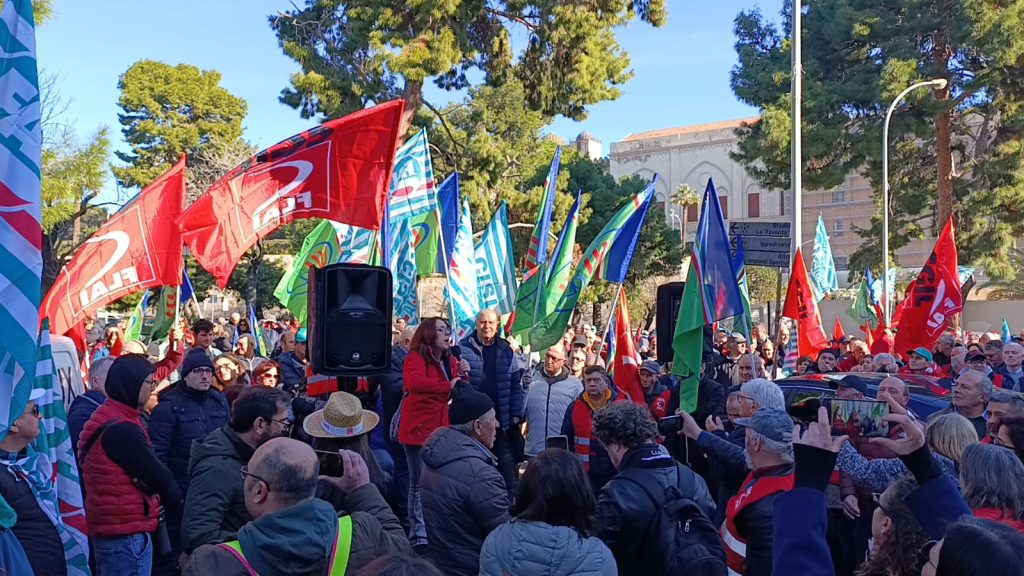 Protesta Forestali a Palermo