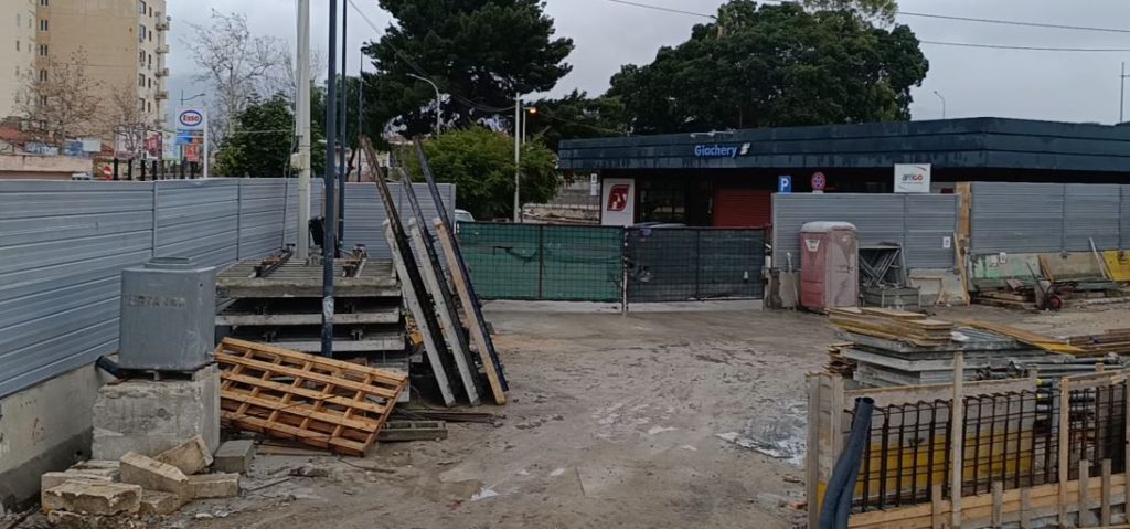 Lavori alla stazione Giachery 2