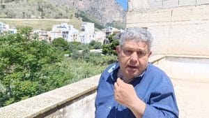 Natale Puma al bene confiscato dell'Arenella