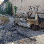 Auto bruciata in via Costante Girardengo, Zen Palermo