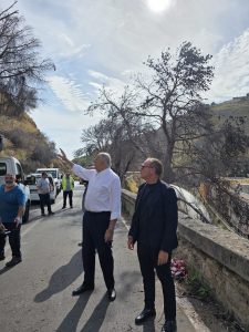 Roberto Lagalla e Ninni Abbate in via San Martino, Boccadifalco