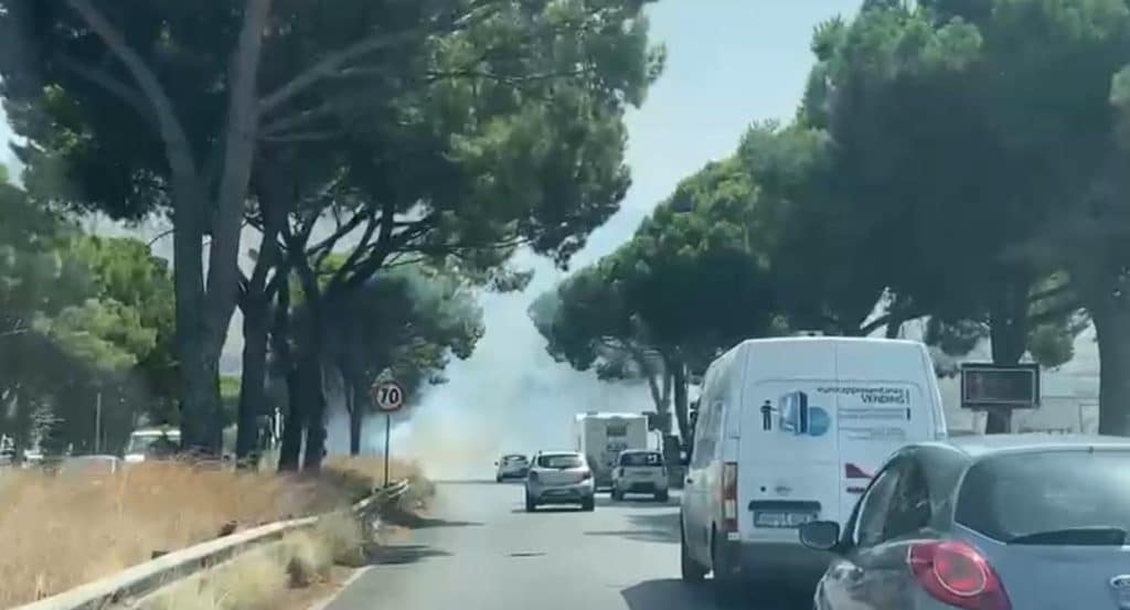 Incendio in viale Regione Siciliana, Palermo
