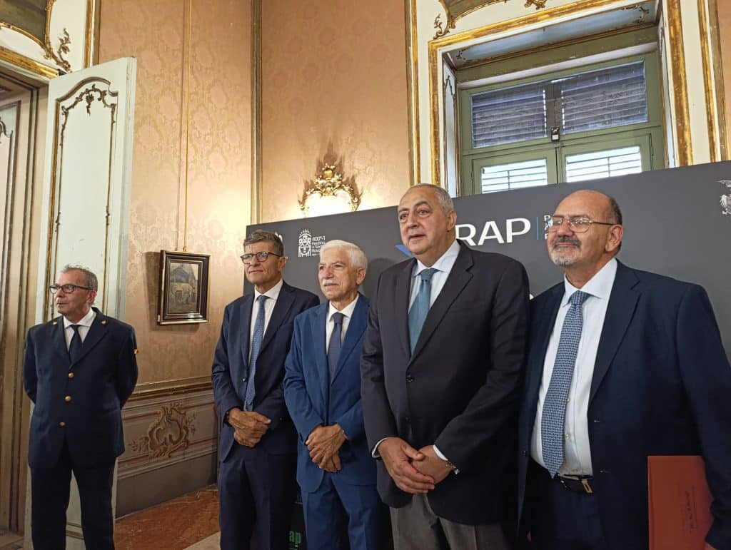 Giuseppe Todaro, Giulio Tantillo, Roberto Lagalla e Pietro Alongi