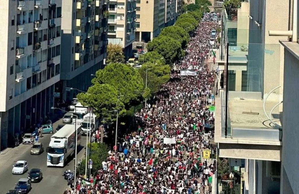 Sciopero generale a Palermo per la Palestina