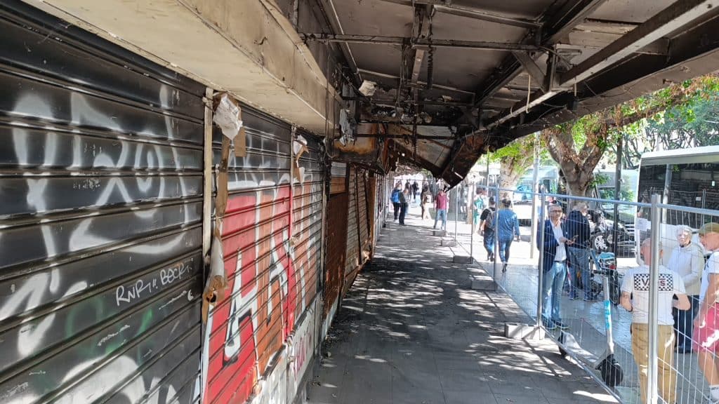 Protesta sulle ex baracche di piazza Giulio Cesare, Palermo 2