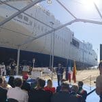 Varo traghetto Costanza I di Sicilia, Fincantieri Palermo
