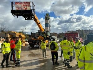 Protesta dei lavoratori ex Manelli, Palermo