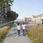 Rendering parco urbano Lolli-Notarbartolo